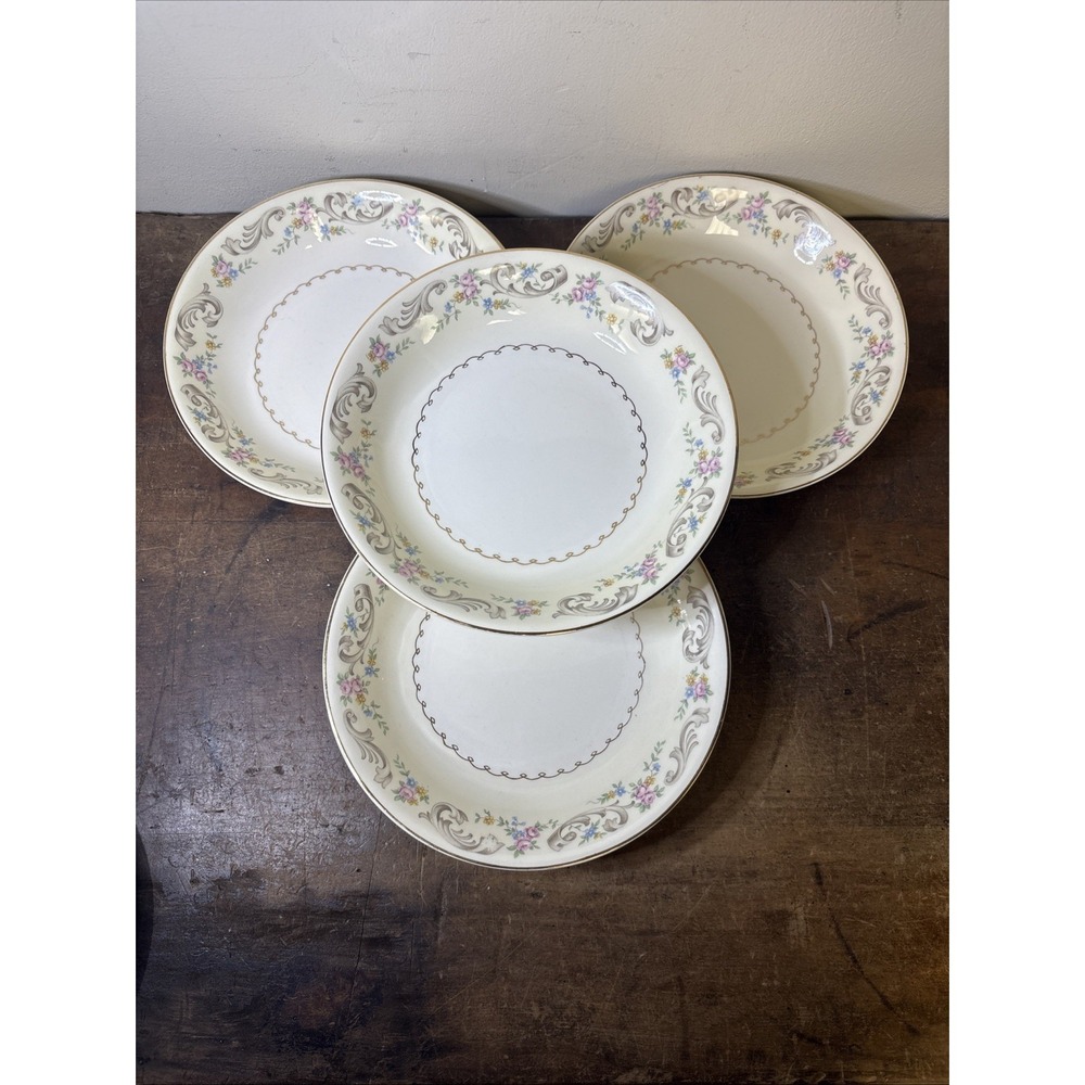 Paden City Pottery Duchess Pattern Soup Bowl K 52 Set Of 4 - 8"